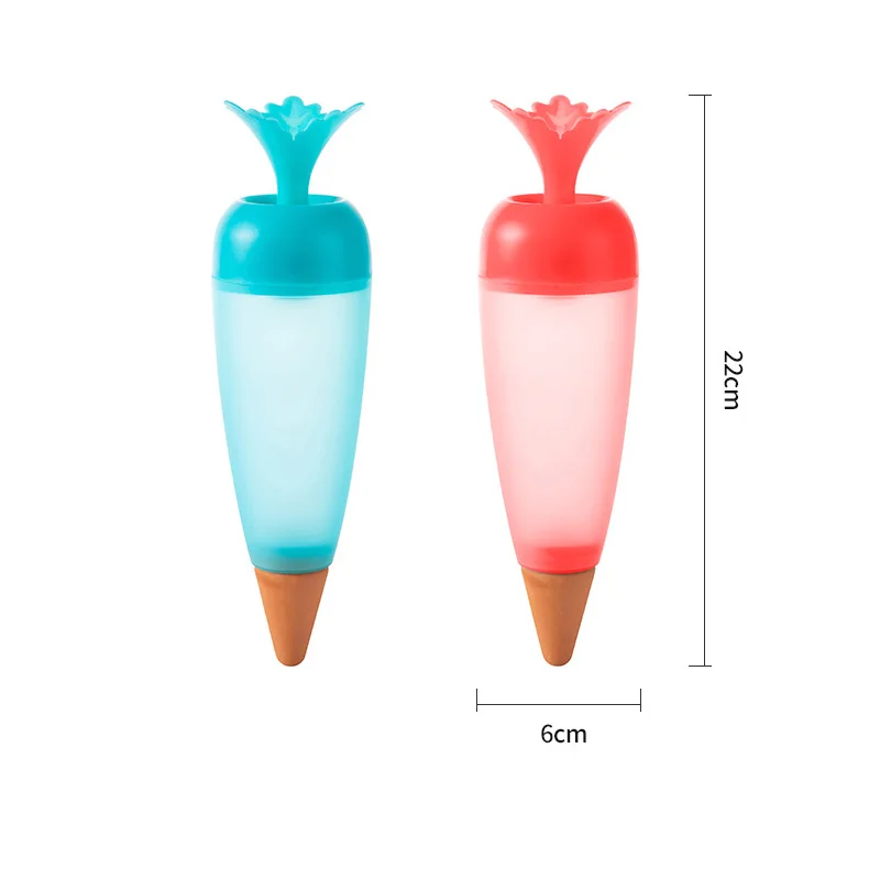 

Auto Drip carrot shaped Irrigation Automatic Dripper Flower Pot Waterer For Plants Flower Waterers Bottle Drip Home Garden Tools
