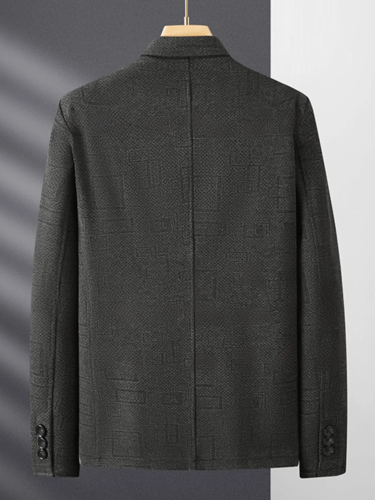 Осенний новый негладкий высококачественный костюм мужской больших размеров