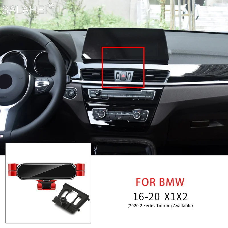 

1 Set Gravity Car Mobile Phone Holder For BMW F48 F39 Air Vent Mount Snap-on Bracket Smartphone GPS Navigation Stand Accessories