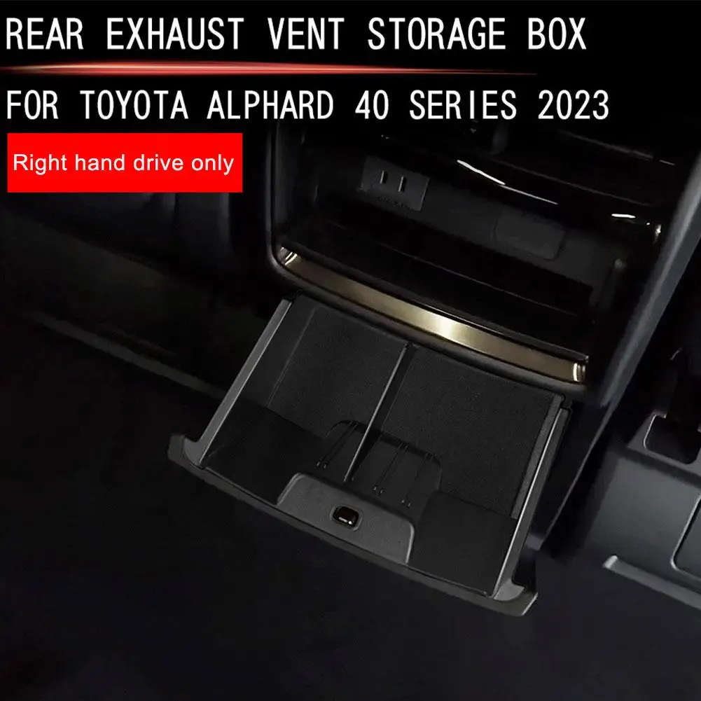 

Контейнер для хранения выхлопных газов автомобиля из АБС-пластика, 1 шт., коробка для хранения для Toyota Alphard Vellfire 40 серии 2023, мусорный бак, аксессуары для салона автомобиля K5Z1