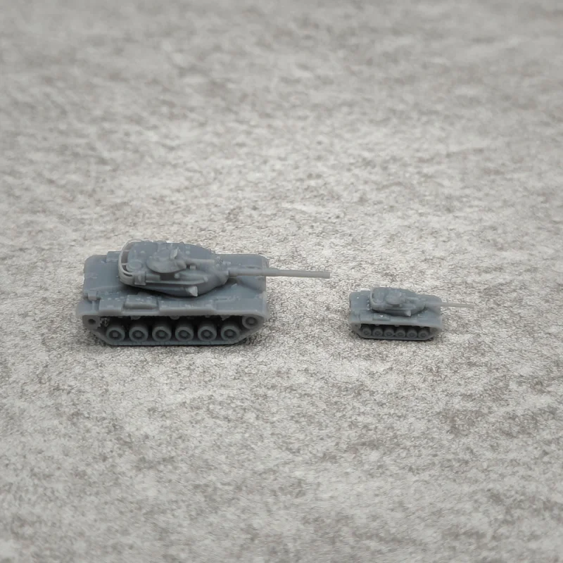 Фото 5 шт. M60A1 Танк из смолы Модель 1/350 или 1/7000 Миниатюрная модель танкового экипажа TK447 №2
