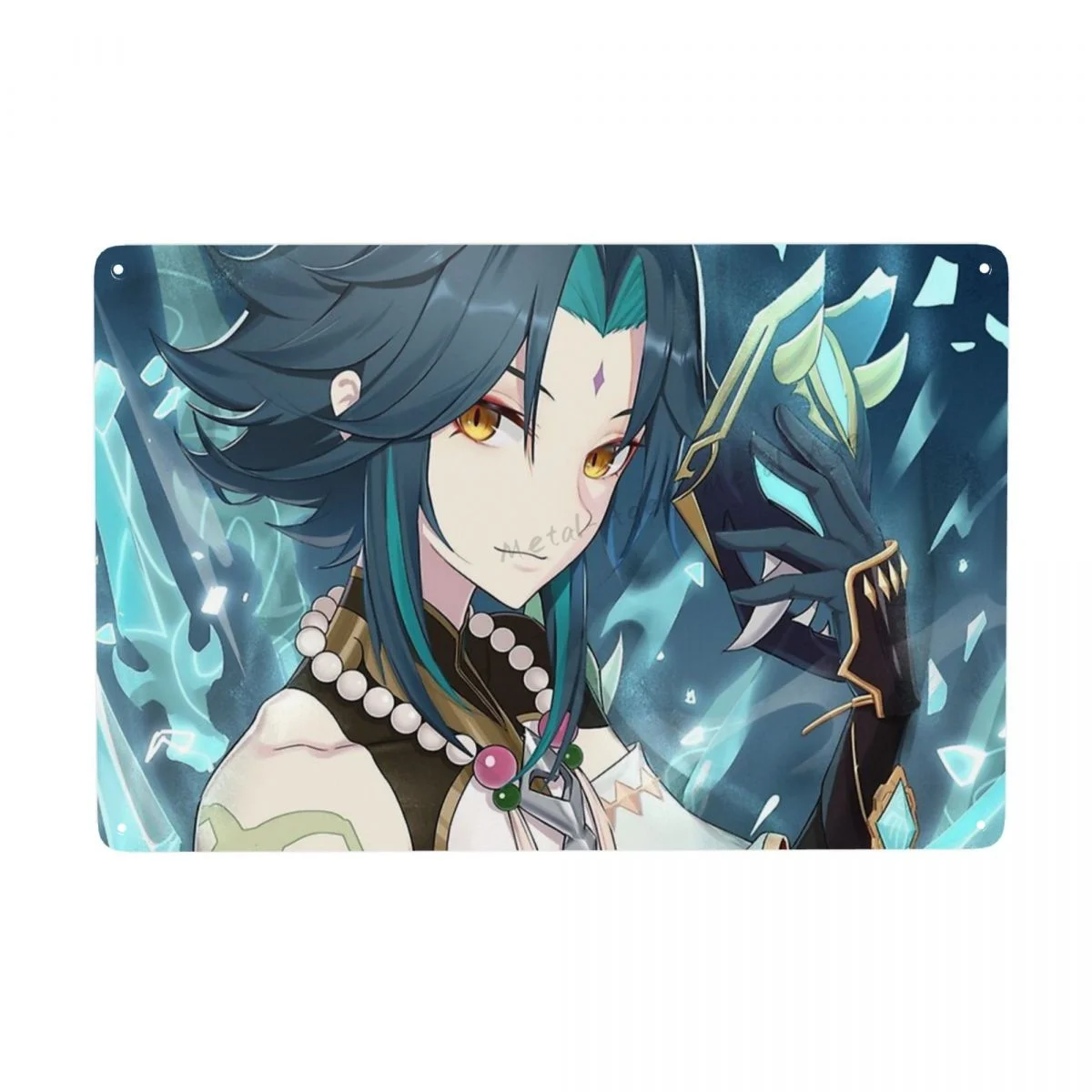 

Xiao Metal Tin Signs Genshin Impact Iron Plaque Painting Home Bar Room Decor Wall Art Vintage Modern