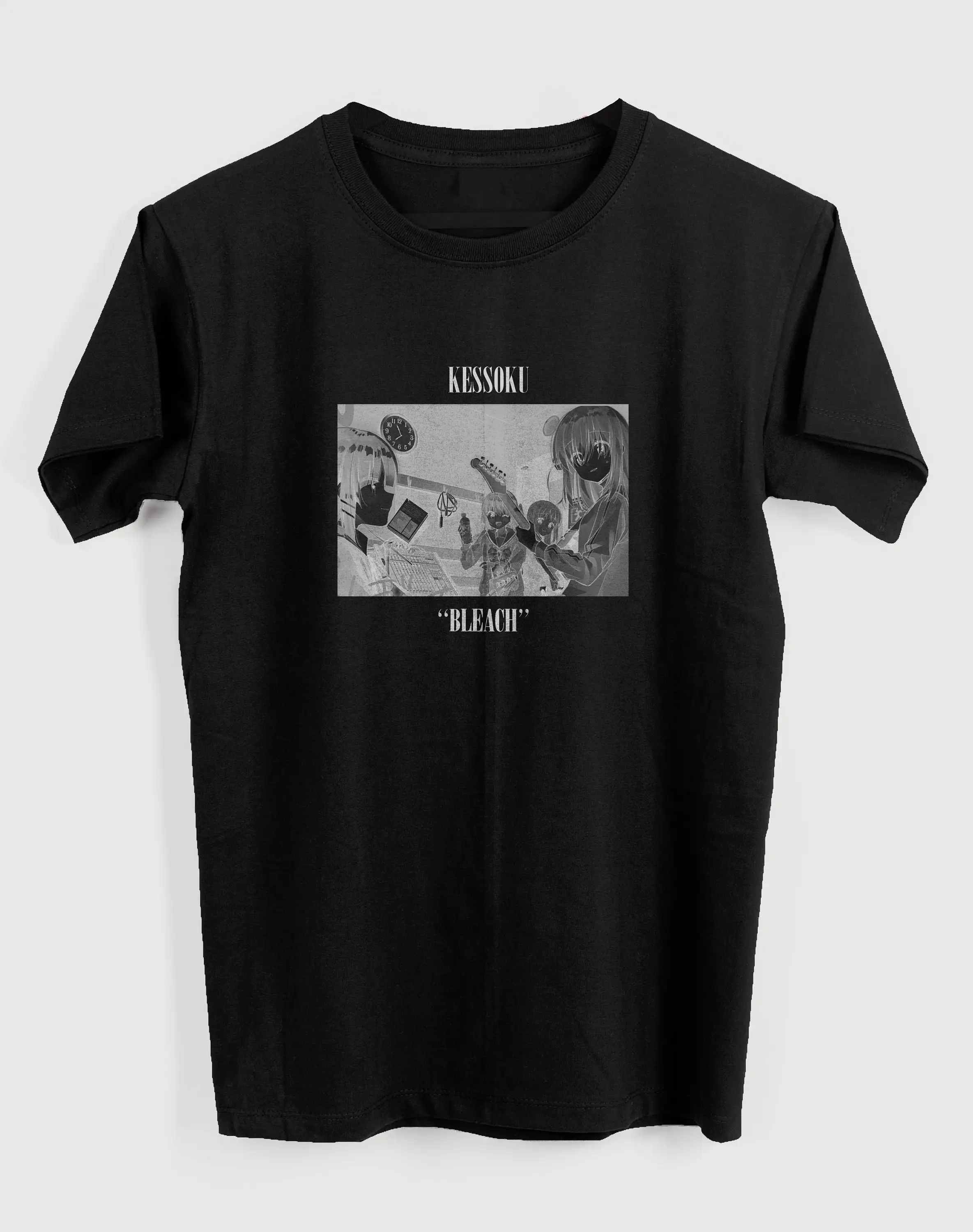 Bocchi группа рок футболка Топ дизайн для женщин мужчин Ретро мода Винтаж S884