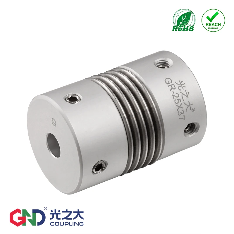 

GR Aluminum Alloy Bellows Top Series shaft coupling D16 to D65mm; L27 to L81mm