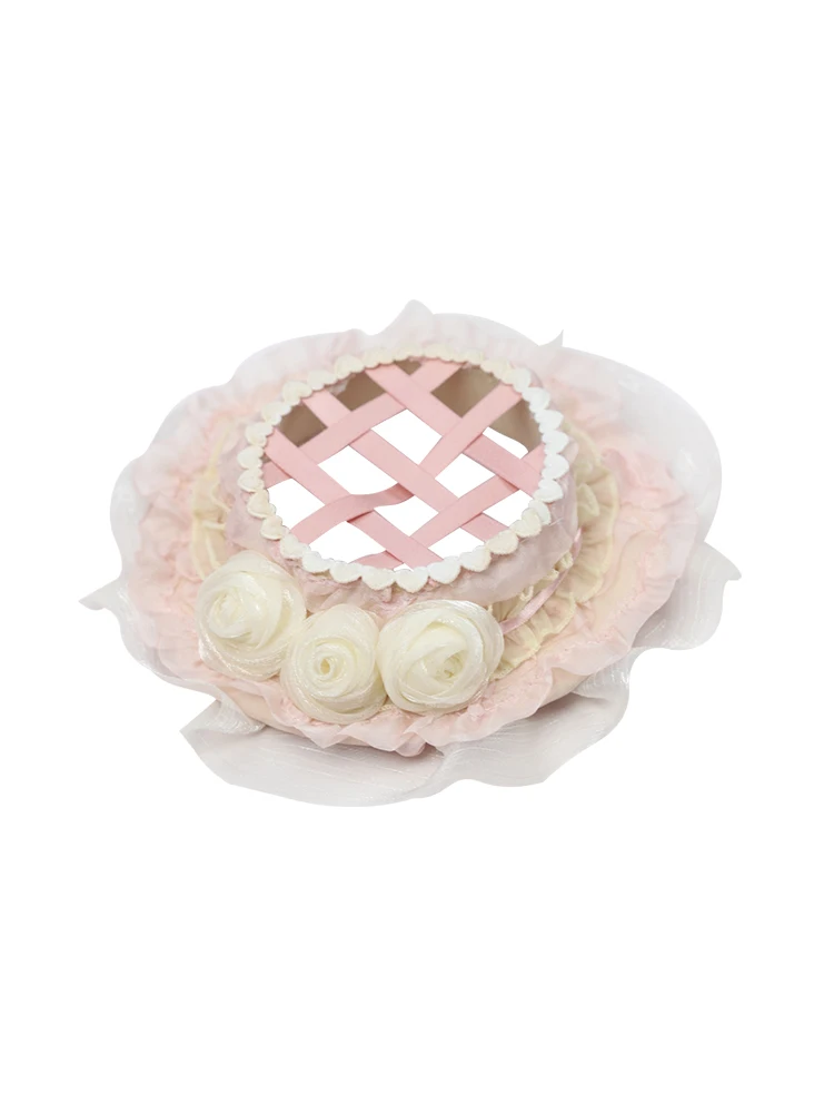 Оригинальный Розовый балетный боковой зажим ручной работы аксессуары для волос