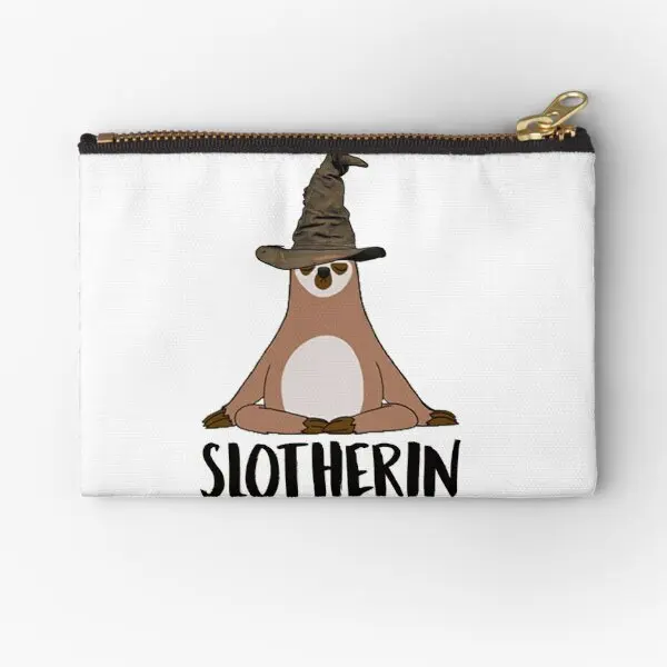 

Slotherin Zipper Pouches Money Packaging Underwear Men Key Panties Socks Women Pure Bag Wallet Storage Coin Pocket Small