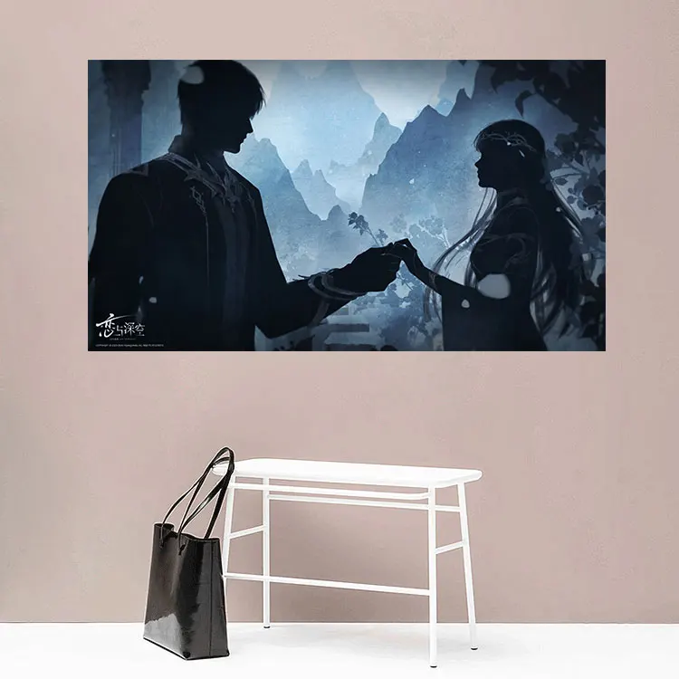 3D-картина на тему любви и глубокого космоса