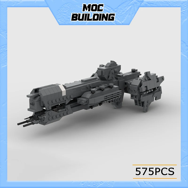 Конструктор Halo Midi, строительный блок MOC, коллектор тяжелых фригатов, модель корабля, технология, аэрокрафт, кирпичи, сборные игрушки «сделай сам», подарки