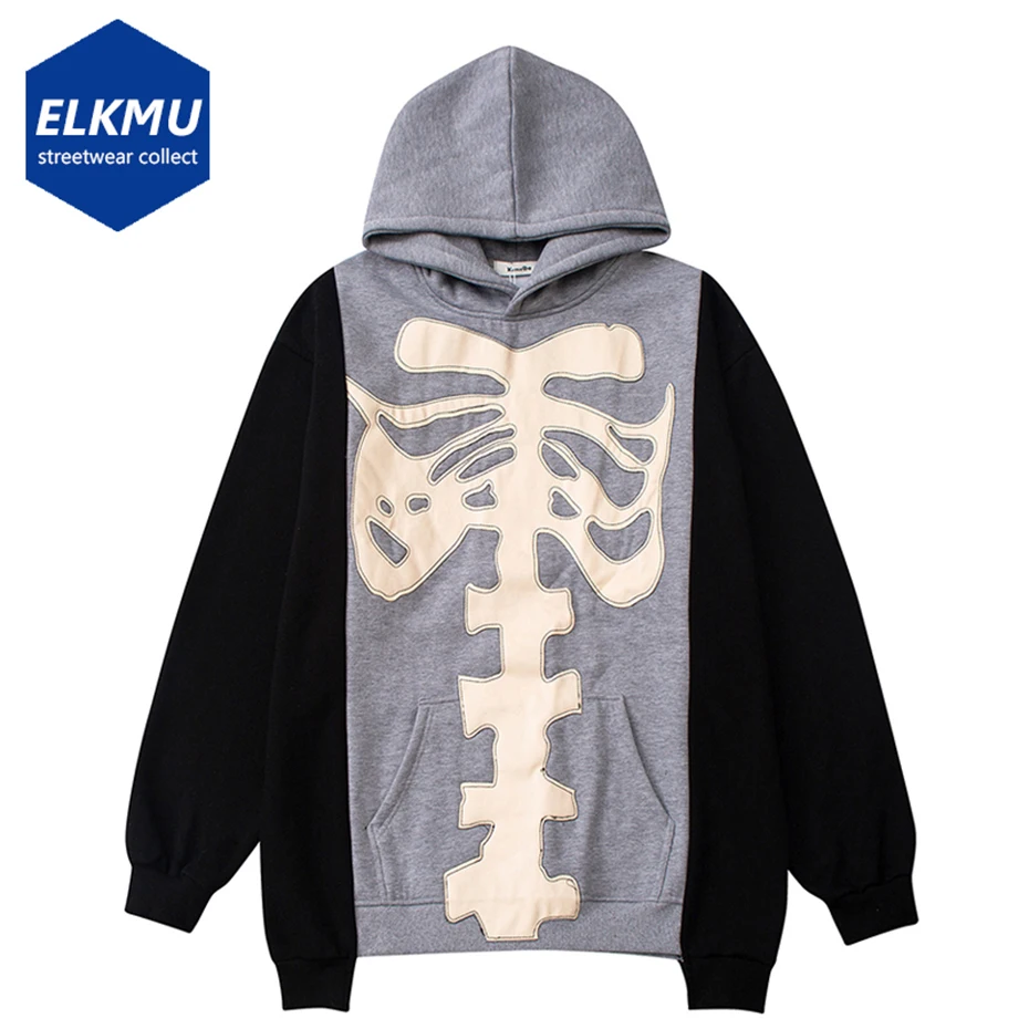 

Irregular Skeleton Fashion Hoodie Men Harajuku Hooded Sweatshirt Autumn Streetwear Oversized Hoodie Cotton 2022 New Tops Unisex