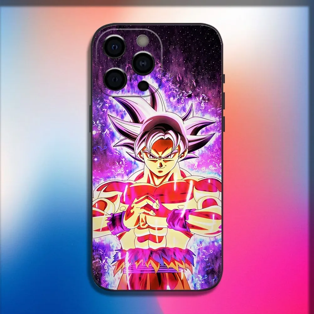 Dragons Balls Gokus Phone Case For iPhone 16 15 14 13 12 11 Pro X XS Max XR Plus Mini Soft Black Cover