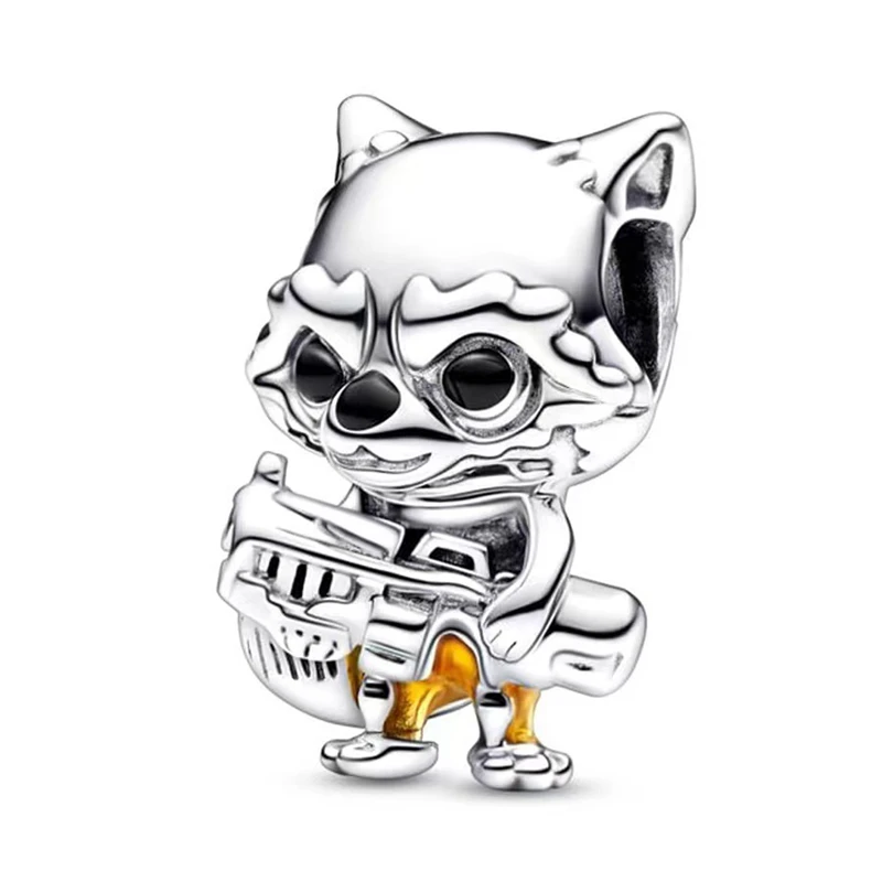 

Fit Original Pandora Guardians of the Galaxy Charms Bracelet Women Disney Marvel Rocket Raccoon Beads For Bijoux Making DIY Gift