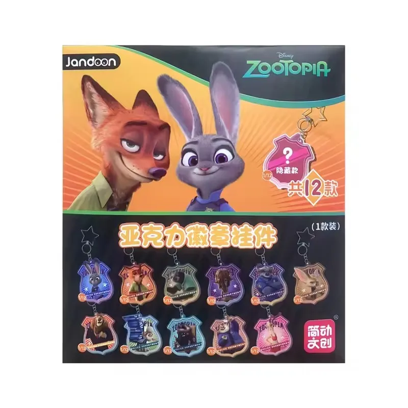 Фото 12 стилей Disney Zootopia Judy Nick, аниме-фигурка, изображение, акриловый значок, подвеска, серия, детский подарок №4