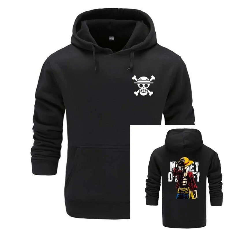 

Мужские кофты с капюшоном и принтом в виде обезьяны Длинная толстовка Luffy