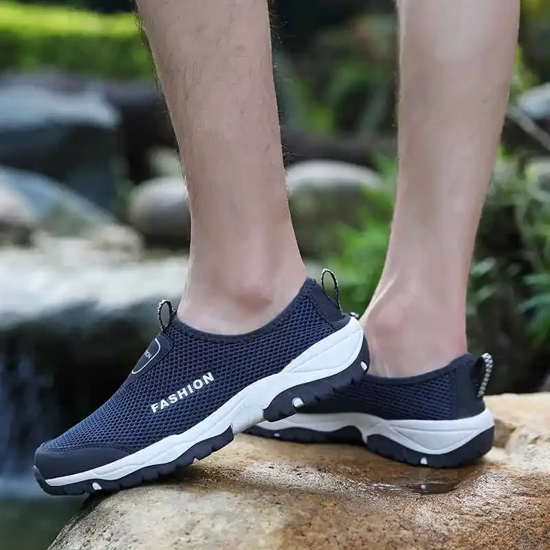 

Туфли мужские массажные на толстой подошве, люксовые брендовые, теннисные туфли, обувь для тренировок, лето