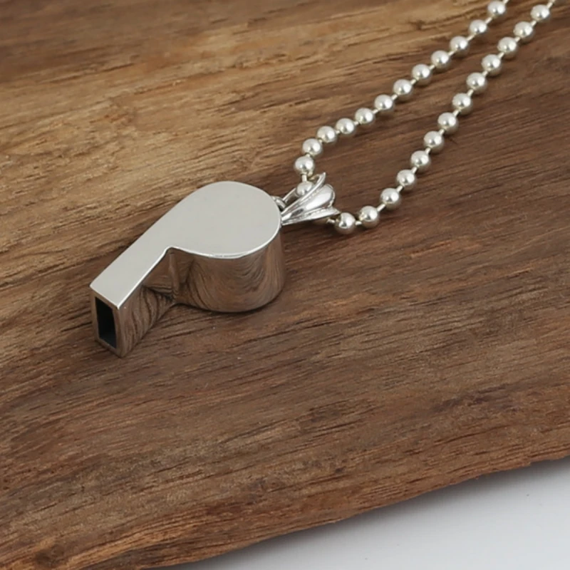 Мужские и женские подвески из серебра 925 пробы с черепом свистком