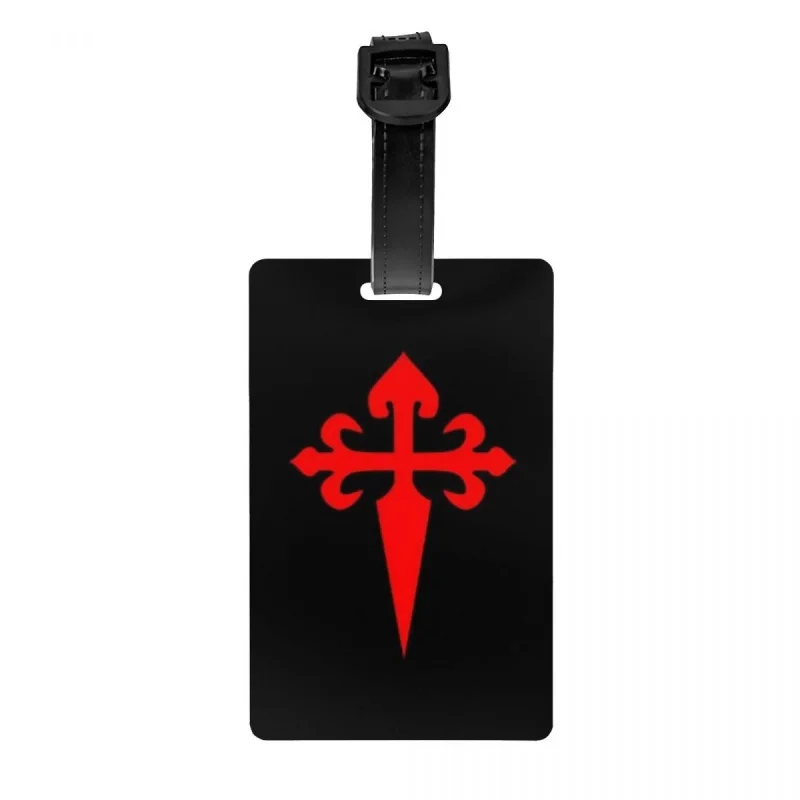 

Small Santiago Cross Luggage Tag Custom Jesus Religion Christian Catholic Baggage Tags Privacy Cover ID Label