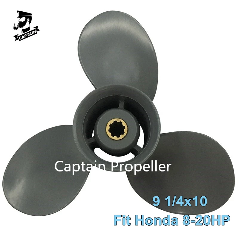 

Лодочный пропеллер Captain 9 1/4X10 подходит для подвесного двигателя Honda BF8D BF9.9 BF15 BF20 8 Splines RH Морской Пропеллер 3 лезвия алюминий