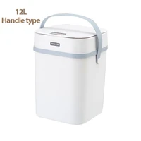 smart sensor garbage bin automatic induction kicking trash can kitchen bathroom trash bin toilet waterproof bin with lid 1012l