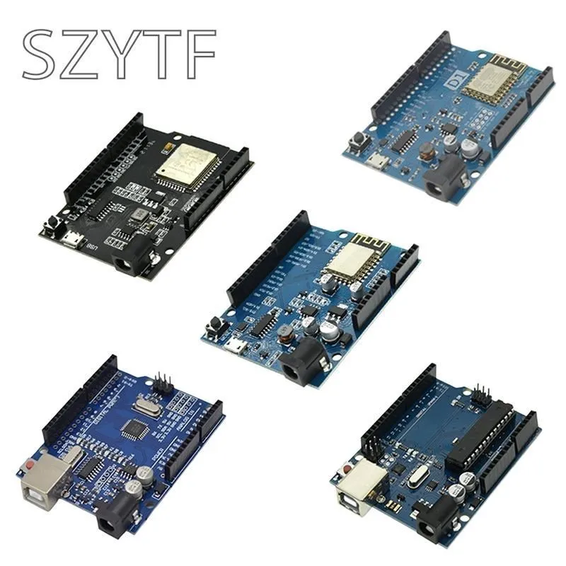 Официальная коробка UNO R3 ATMEGA16U2 / UNO + WiFi R3 оригинальный чип ATMEGA328P CH340G для Arduino UNO R3 макетная плата WeMos ESP8266