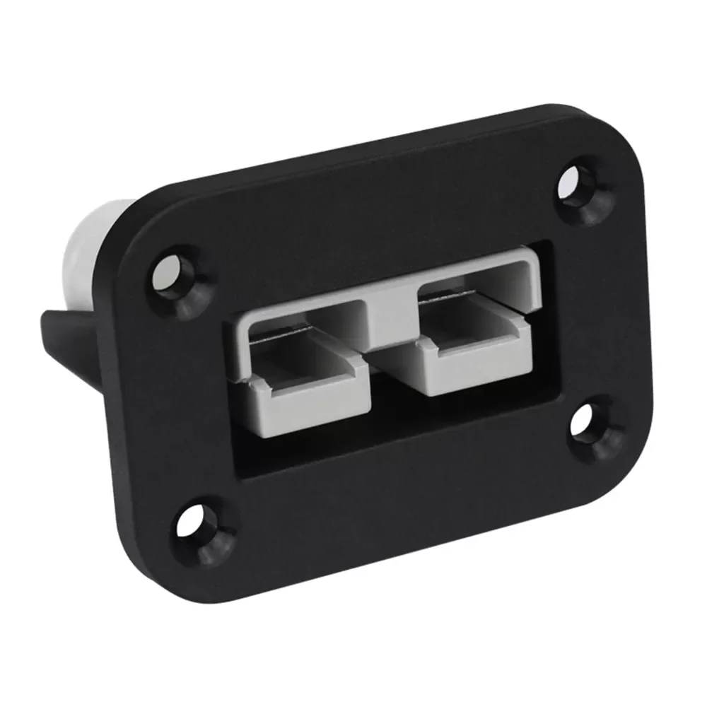 

New Flush Mount Anderson Plug 50 Amp Connector Kit Mounting Bracket Panel Cover Accessories for Caravan Camper Boat Truck