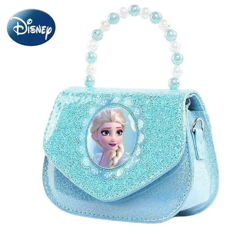 Disney Kids Crossbody Bag for Girls Cute Mini Pink Blue Frozen Tote Bag Luxury Designer Hand Bag  Girls Bag Free Shipping