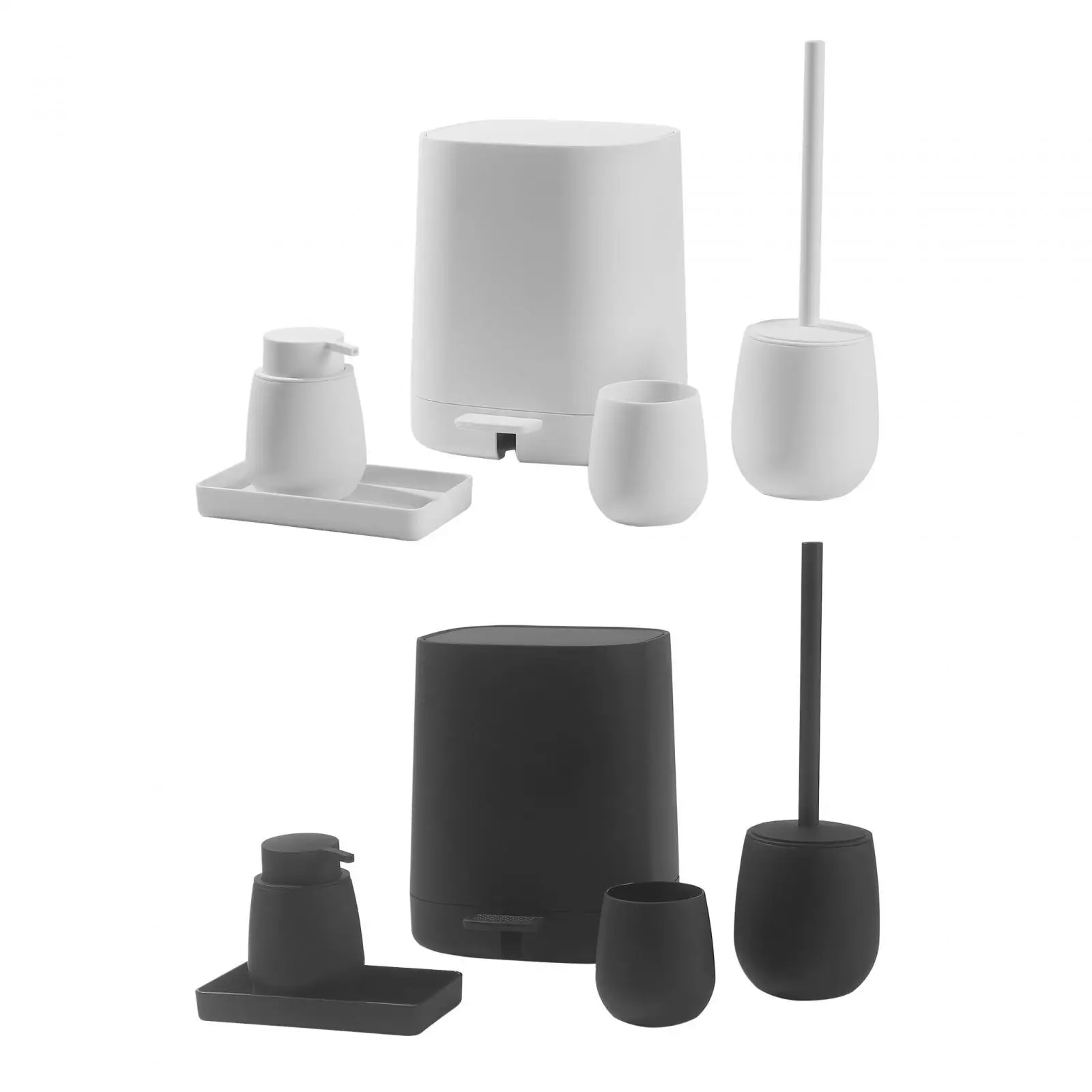 

5x Bathroom Accessories Toilet Accessories Set Soap Dish Toothbrush Holder