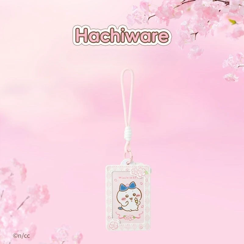 MINISO Chiikawa Hachiware Usagi Kawaii аниме мультфильм вишневый цвет сезонный пакет карт студенческий держатель для карт сладость (art.: 3920d354c1923) - 3920d354c1923