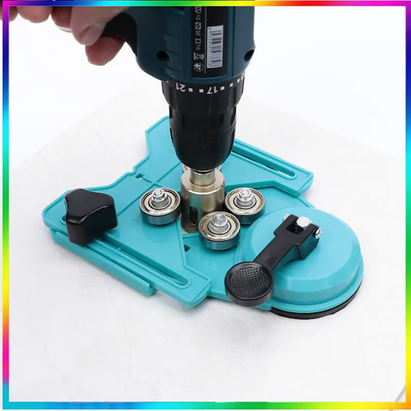

Adjustable 4-83mm Diamond Drill Bit Tile Glass Hole Saw Core Bit Guide with Vacuum Base Sucker Tile Glass Openings Locator