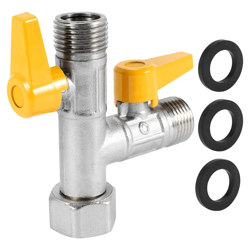 

Латунный водоотводной тройной душевой разводной клапан T адаптер душевая головка запорный клапан для душевой головки и шланга для душа