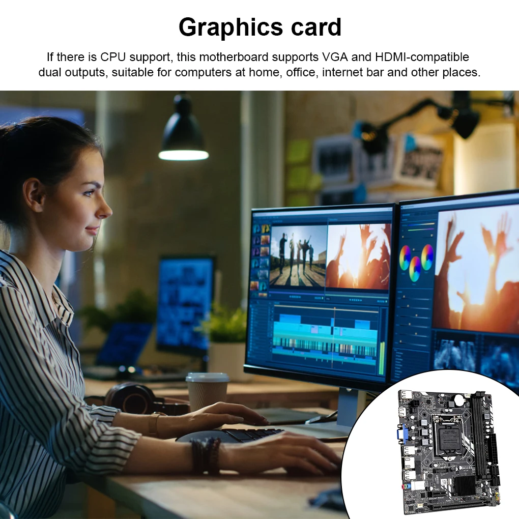 Материнская плата LGA 1155 для Intel Core i7 / i5 i3 Pentium/Celeron память 8 ГБ материнская ПК 4