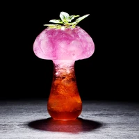 3d creative mushroom cup mushroom design cocktail glass wine cup beer glass novelty drink cup for ktv bar night party