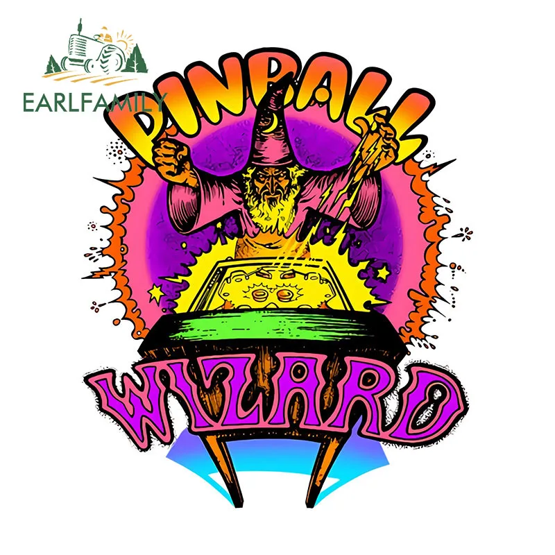 

EARLFAMILY 13 см x 11 см для винтажного пинбола, волшебника, пинбола, прозрачная Автомобильная наклейка, персональная аркадная игра, наклейка, виниловая графика