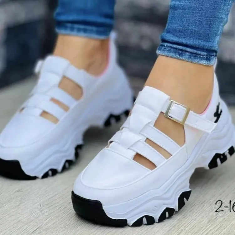 2023 Women's Sneakers Platform Casual Breathable Sport Design Vulcanized Shoes Fashion Tennis Female Footwear Zapatillas Mujer