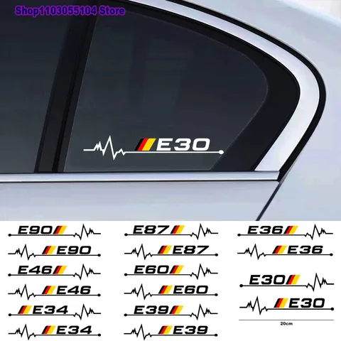 Наклейки на окна автомобиля для bmw E30 E34 E36 E39 E46 E60 E87 E90, 2 шт., автомобильные аксессуары