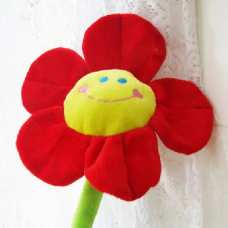 

Plush Sun Flower With Bendable Stems Smile Face Stuffed Toy Home Decor Cartoon Sunflower Plant Plush Toys For Wedding Party Gift