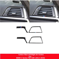 car air outlet leftright vent frame real carbon fiber decorative sticker car styling for bmw 3 series f30 gt f34 2013 2019