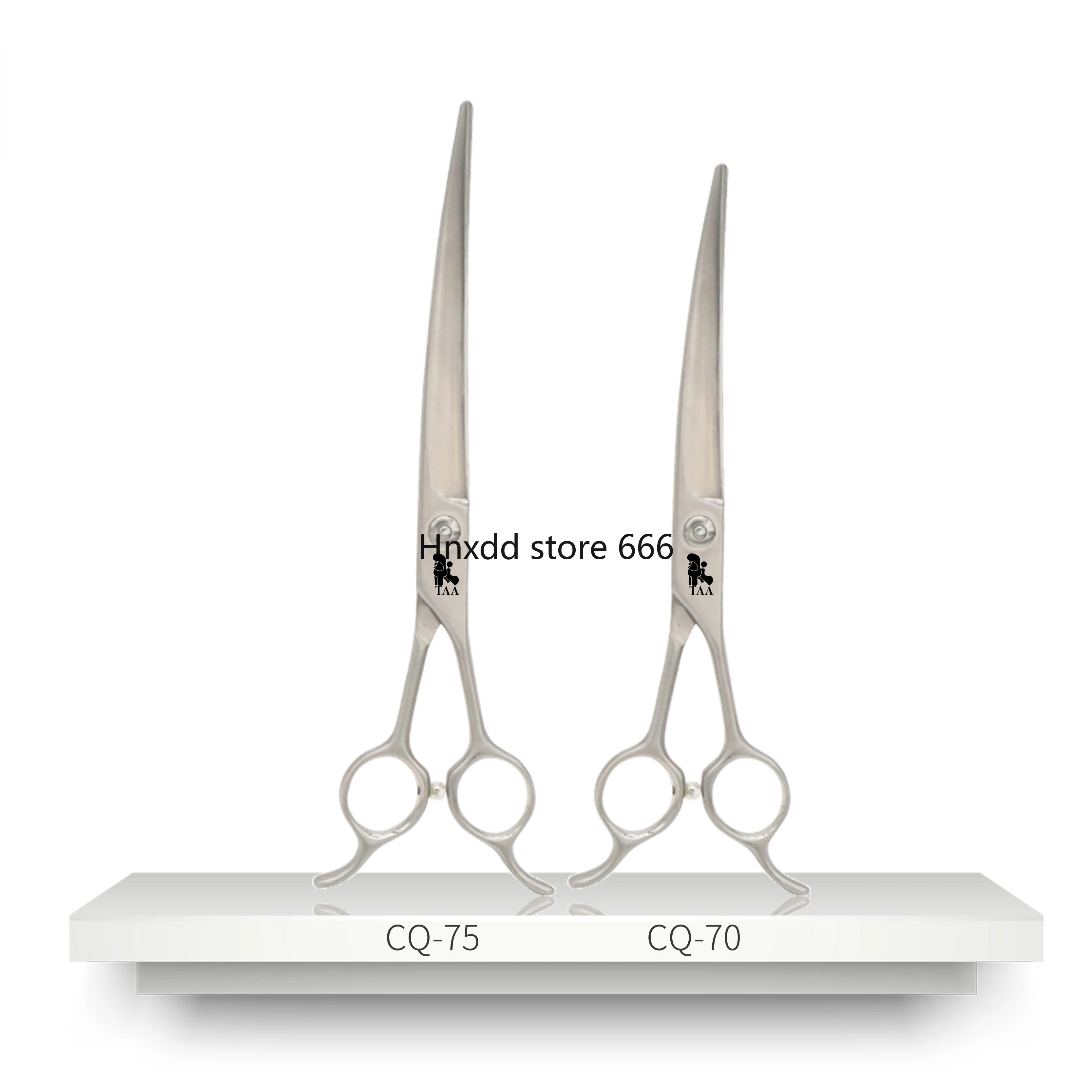 Большие изогнутые ножницы искусственный собачий пудель Круглый артефакт