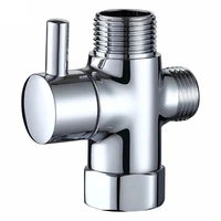 g12in 3way diverter valve t adapter converter brass valve bathroom shower faucet water splitter for shower faucet head