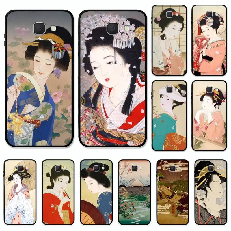 

Ukiyo-e Japanese style Art Phone Case for Samsung J 4 5 6 7 8 prime plus 2018 2017 2016 J7 core