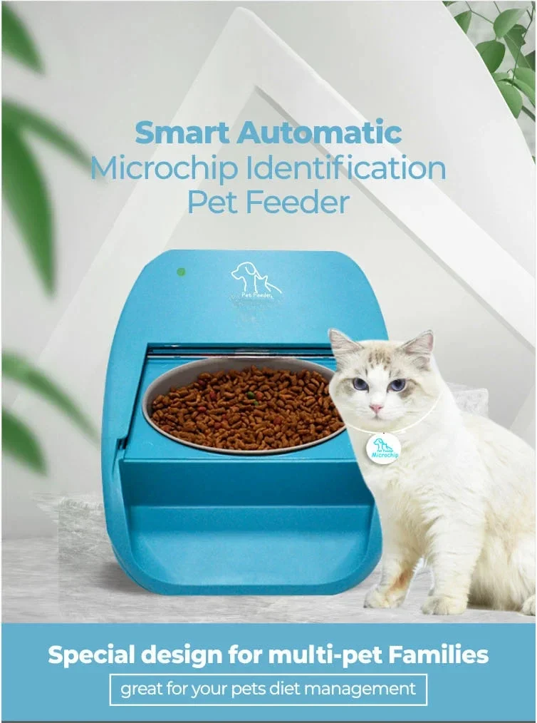 Автоматическая кормушка для кошек автоматическая корму микрочип домашних