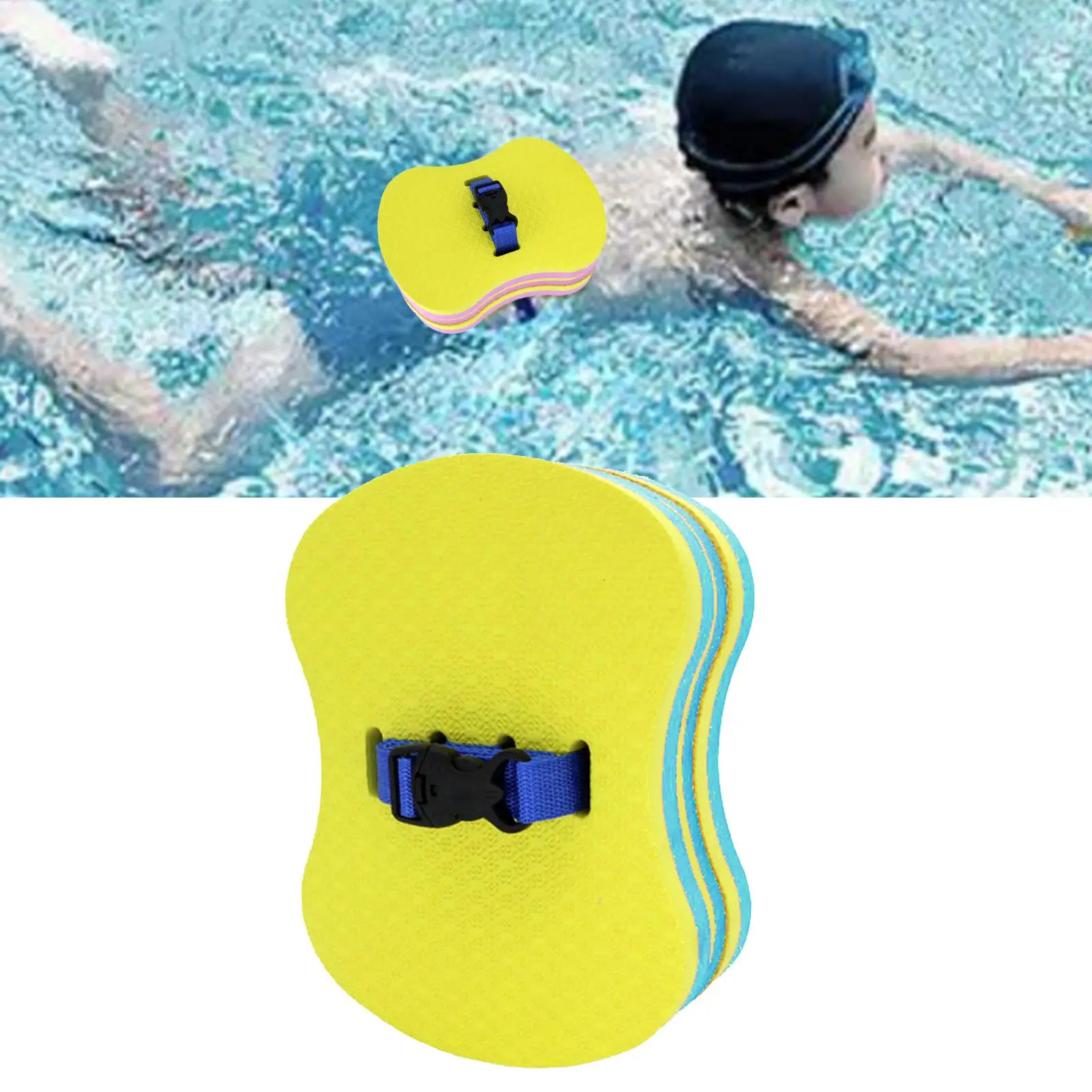 

Adjustable Back Foam Floating Belt Waist Safety Swimming Kickboard Swimming Aid for Advanced Swimmers water sports pools Toys