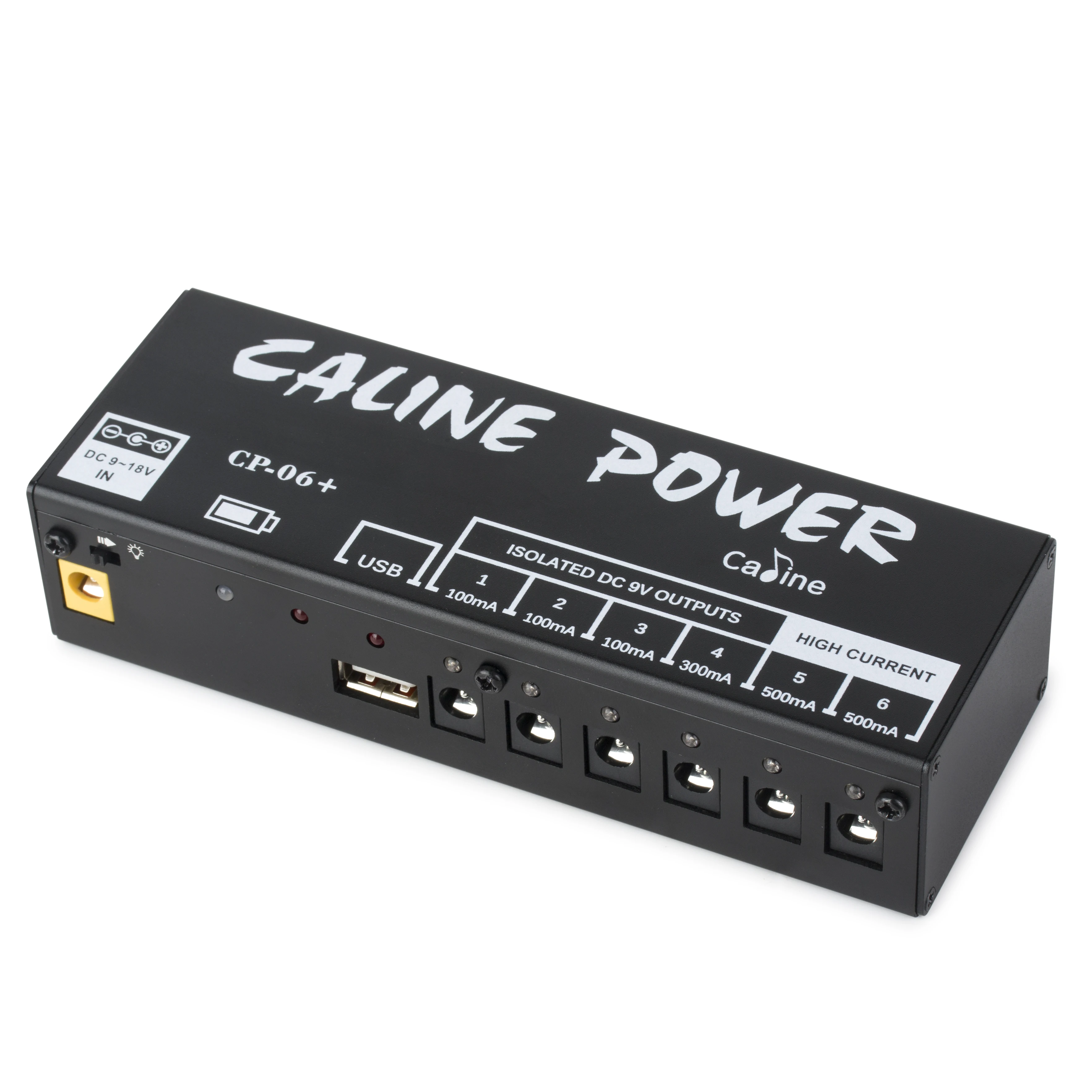 

Caline CP-06+ Rechargeable Power Supply Provides 6 Independent Outputs Anti-Interference And Anti-Ground Noise Guitar Parts