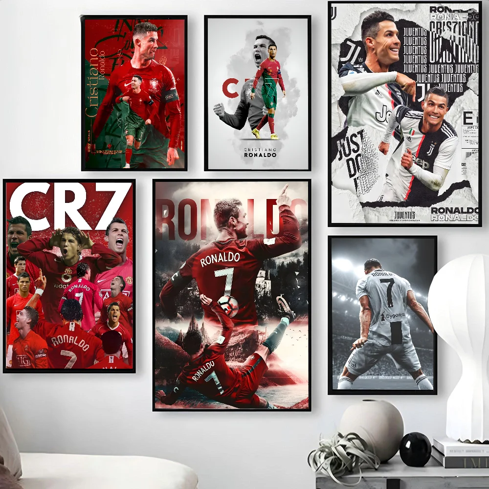 C-Cristiano R-Ronaldo CR7 Классический винтажный постер с принтом бумаги для дома гостиной