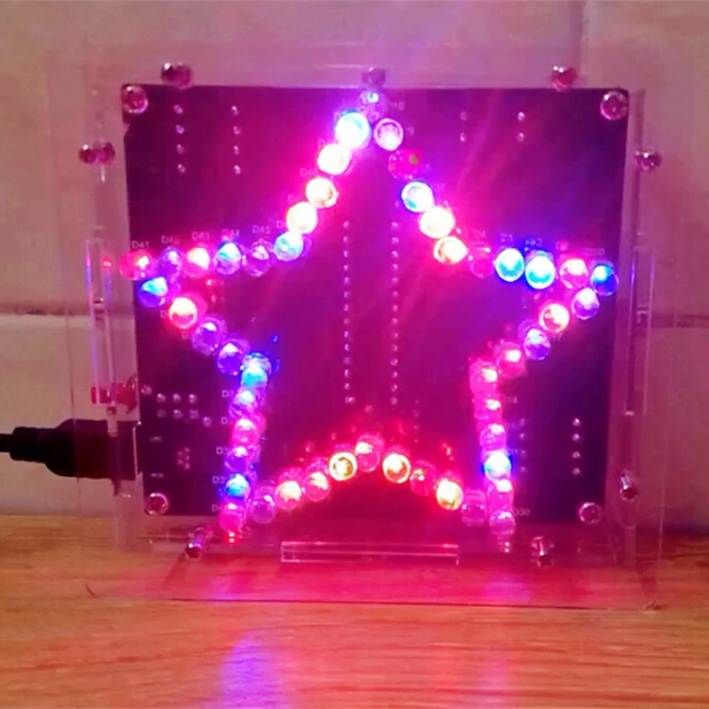 Набор для пайки сделай сам набор красочная пятиконечная звезда фотовспышка