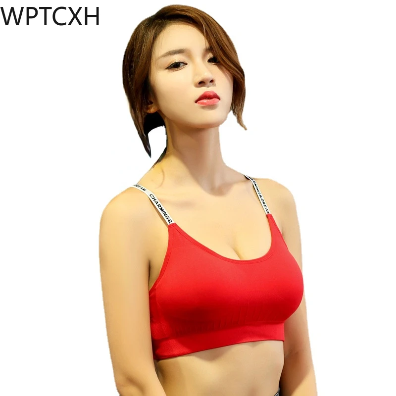 

Sport Bra Yoga Fitness Gathering Beauty Back Seamless Lingerie Quick Dry Running Without Underwire Vest Exercise Underwear