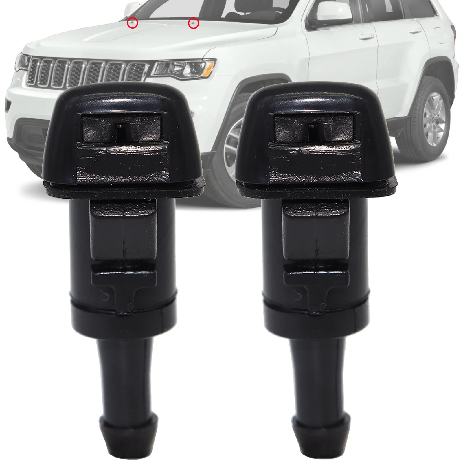 

2 шт. для Jeep Compass 2007-10 Grand Cherokee 2007-2017, сменные стеклоочистители для лобового стекла