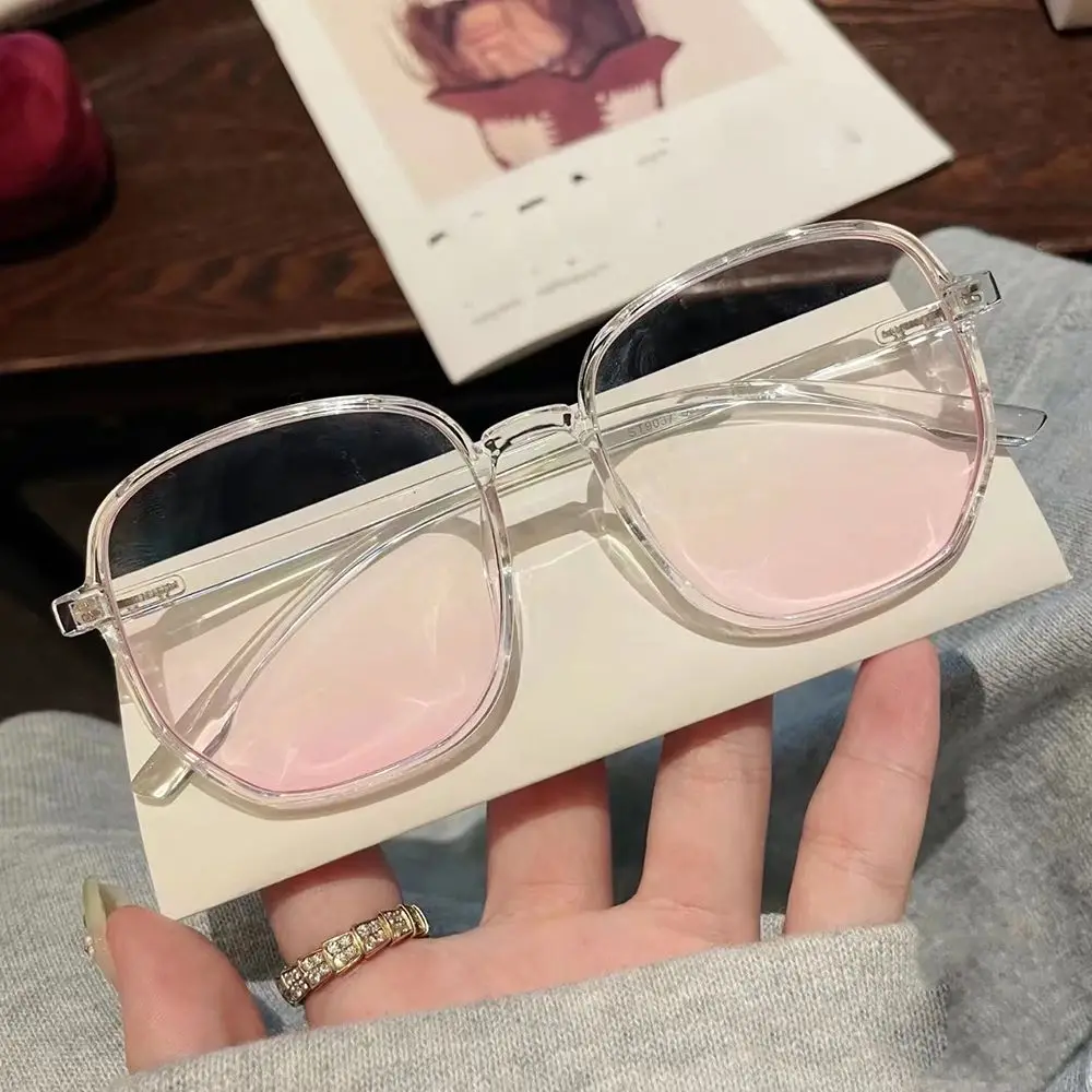 

Fashion Retro Polygonal Blush Glasses Shading Glasses Simple Glasses Optical Radiation Protection Reading Glasses