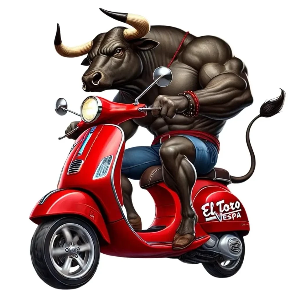 Настраиваемая наклейка быка