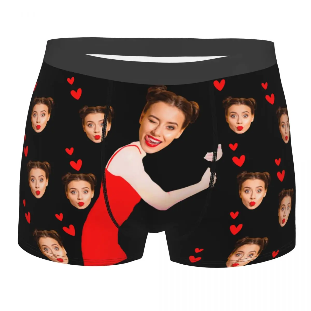 Боксеры с изображением лица на заказ юмористическое нижнее белье брюки-боксеры