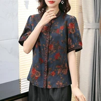 2022 cheongsam blouse traditional cheongsam oriental chinese clothing women tops traditional chinese qipao oriental tang suit